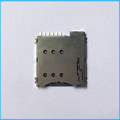 Micro1.35H 6P Push自弹式 SIM卡座