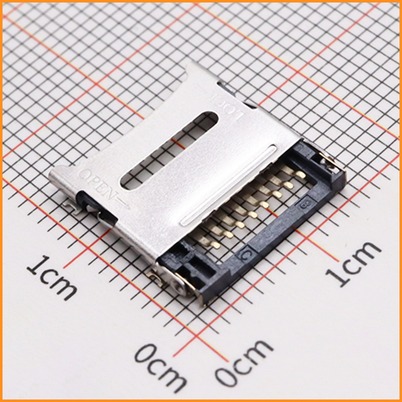 1.8H翻盖式 TF卡座